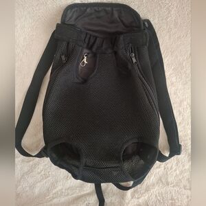 VGUC Dog Sling Carrier Pack up to 20 Lbs. Black Cotton-Poly XL Machine Washable